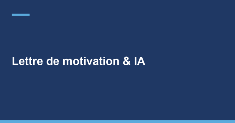 Lettre de motivation : ce que l'intelligence artificielle change pour les candidats